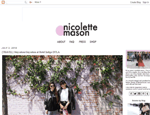 Tablet Screenshot of nicolettemason.com